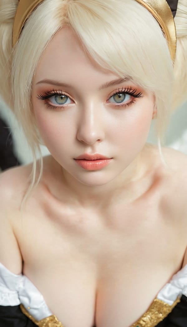 Tags: 21872187, SDXL
{"3": {"inputs": {"seed": 118061866701077, "steps": 32, "cfg": 6.11, "sampler_name": "dpmpp_2m", "scheduler": "karras", "denoise": 1.0, "model": ["27", 0], "positive": ["6", 0], "negative": ["7", 0], "latent_image": ["5", 0]}, "class_type": "KSampler"}, "4": {"inputs": {"ckpt_name": "juggernautxl.safetensors"}, "class_type": "CheckpointLoaderSimple"}, "5": {"inputs": {"width": 768, "height": 1344, "batch_size": 1}, "class_type": "EmptyLatentImage"}, "6": {"inputs": {"text": "27 year old girl, (russian:0.95), (irish:1.11), (slim:1.08), (seductive pose:0.99), (temptress:0.96), (seductive facial expression:0.96), (eyelashes:1.00), (double eyelids:0.97), (pale skin:1.11), (idol:1.00), (sexy lips:1.13), (blush:0.99), (detailed face:1.14), (beautiful eyes:0.98), (cute:1.10), (on all fours:0.98), (spreading ass cheeks:1.02), (from behind:0.96), (backboob:0.95), (in a cosplay:0.97) at comiket posing for camera, (portra:1.02), (natural looking skin:1.05), (skin fuzz:1.06), (candid cinema:1.00), (film:1.07), (soft lighting:1.03), (detailed skin:1.00), (textured skin:1.03), (RAW:1.08)", "clip": ["27", 1]}, "class_type": "CLIPTextEncode"}, "7": {"inputs": {"text": "(watermark:1.05), (low resolution:1.09), (open mouth:1.12), (worst quality:1.12), (twisted:1.06), (bad hands:1.11), (distorted:1.05)", "clip": ["27", 1]}, "class_type": "CLIPTextEncode"}, "8": {"inputs": {"samples": ["3", 0], "vae": ["4", 2]}, "class_type": "VAEDecode"}, "25": {"inputs": {"lora_name": "nudify_xl.safetensors", "strength_model": 0.34, "strength_clip": 0.35, "model": ["4", 0], "clip": ["4", 1]}, "class_type": "LoraLoader"}, "26": {"inputs": {"lora_name": "shirtlift_SDXL_v2.safetensors", "strength_model": 0.02, "strength_clip": 0.04, "model": ["25", 0], "clip": ["25", 1]}, "class_type": "LoraLoader"}, "27": {"inputs": {"lora_name": "PerfectEyesXL.safetensors", "strength_model": 0.19, "strength_clip": 0.07, "model": ["26", 0], "clip": ["26", 1]}, "class_type": "LoraLoader"}, "30": {"inputs": {"model_name": "4x_NMKD-Superscale-SP_178000_G.pth"}, "class_type": "UpscaleModelLoader"}, "31": {"inputs": {"upscale_model": ["30", 0], "image": ["8", 0]}, "class_type": "ImageUpscaleWithModel"}, "32": {"inputs": {"upscale_method": "lanczos", "scale_by": 0.5, "image": ["31", 0]}, "class_type": "ImageScaleBy"}, "33": {"inputs": {"pixels": ["32", 0], "vae": ["4", 2]}, "class_type": "VAEEncode"}, "34": {"inputs": {"seed": 118061866701077, "steps": 32, "cfg": 6.11, "sampler_name": "dpmpp_2m", "scheduler": "karras", "denoise": 0.3, "model": ["27", 0], "positive": ["6", 0], "negative": ["7", 0], "latent_image": ["33", 0]}, "class_type": "KSampler"}, "36": {"inputs": {"samples": ["34", 0], "vae": ["4", 2]}, "class_type": "VAEDecode"}, "39": {"inputs": {"filename_prefix": "comfyapi-1731194696301", "images": ["36", 0]}, "class_type": "SaveImage"}}