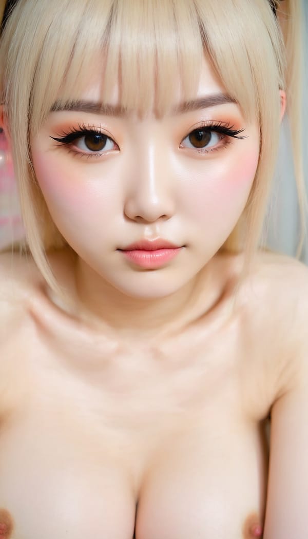 Tags: 21872187, SDXL
{"3": {"inputs": {"seed": 606154226057587, "steps": 64, "cfg": 7.24, "sampler_name": "dpmpp_2m", "scheduler": "karras", "denoise": 1.0, "model": ["27", 0], "positive": ["6", 0], "negative": ["7", 0], "latent_image": ["5", 0]}, "class_type": "KSampler"}, "4": {"inputs": {"ckpt_name": "juggernautxl.safetensors"}, "class_type": "CheckpointLoaderSimple"}, "5": {"inputs": {"width": 768, "height": 1344, "batch_size": 1}, "class_type": "EmptyLatentImage"}, "6": {"inputs": {"text": "18 year old girl, (korean:1.00), (japanese:1.04), (russian:1.14), (sexy lips:1.03), (double eyelids:1.02), (slim:1.10), (pale skin:1.13), (cute:1.13), (seductive pose:1.09), (blush:1.12), (idol:1.08), (temptress:0.95), (seductive facial expression:1.13), (beautiful eyes:1.09), (eyelashes:1.12), (detailed face:1.14), (on all fours:1.04), (spreading ass cheeks:1.11), (from behind:1.08), (backboob:1.03), (in a cosplay:1.02) at comiket posing for camera, (natural looking skin:1.05), (candid cinema:1.09), (textured skin:1.05), (portra:1.07), (detailed skin:1.01), (RAW:1.05), (skin fuzz:1.04), (soft lighting:1.08), (film:1.05)", "clip": ["27", 1]}, "class_type": "CLIPTextEncode"}, "7": {"inputs": {"text": "(open mouth:1.06), (twisted:1.08), (bad hands:1.09), (worst quality:1.07), (watermark:1.12), (low resolution:1.12), (distorted:1.07)", "clip": ["27", 1]}, "class_type": "CLIPTextEncode"}, "8": {"inputs": {"samples": ["3", 0], "vae": ["4", 2]}, "class_type": "VAEDecode"}, "25": {"inputs": {"lora_name": "nudify_xl.safetensors", "strength_model": 0.15, "strength_clip": 0.14, "model": ["4", 0], "clip": ["4", 1]}, "class_type": "LoraLoader"}, "26": {"inputs": {"lora_name": "shirtlift_SDXL_v2.safetensors", "strength_model": 0.11, "strength_clip": 0.13, "model": ["25", 0], "clip": ["25", 1]}, "class_type": "LoraLoader"}, "27": {"inputs": {"lora_name": "PerfectEyesXL.safetensors", "strength_model": 0.08, "strength_clip": 0.09, "model": ["26", 0], "clip": ["26", 1]}, "class_type": "LoraLoader"}, "30": {"inputs": {"model_name": "4x_NMKD-Superscale-SP_178000_G.pth"}, "class_type": "UpscaleModelLoader"}, "31": {"inputs": {"upscale_model": ["30", 0], "image": ["8", 0]}, "class_type": "ImageUpscaleWithModel"}, "32": {"inputs": {"upscale_method": "lanczos", "scale_by": 0.5, "image": ["31", 0]}, "class_type": "ImageScaleBy"}, "33": {"inputs": {"pixels": ["32", 0], "vae": ["4", 2]}, "class_type": "VAEEncode"}, "34": {"inputs": {"seed": 606154226057587, "steps": 64, "cfg": 7.24, "sampler_name": "dpmpp_2m", "scheduler": "karras", "denoise": 0.3, "model": ["27", 0], "positive": ["6", 0], "negative": ["7", 0], "latent_image": ["33", 0]}, "class_type": "KSampler"}, "36": {"inputs": {"samples": ["34", 0], "vae": ["4", 2]}, "class_type": "VAEDecode"}, "39": {"inputs": {"filename_prefix": "comfyapi-1714594922891", "images": ["36", 0]}, "class_type": "SaveImage"}}