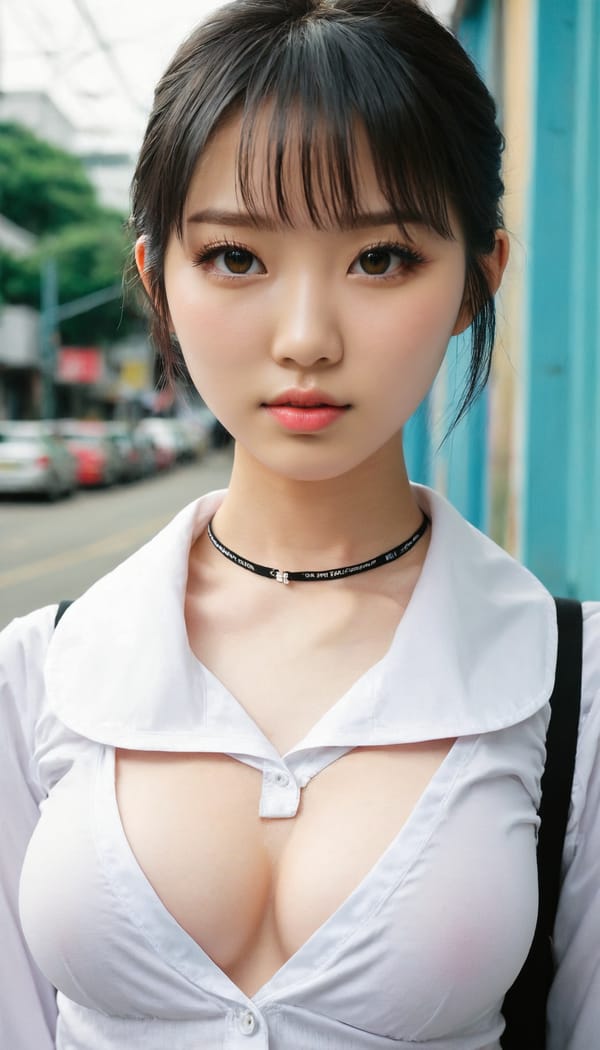 Tags: 21872187, SDXL
{"3": {"inputs": {"seed": 304935146235635, "steps": 32, "cfg": 7.66, "sampler_name": "dpmpp_2m", "scheduler": "karras", "denoise": 1.0, "model": ["27", 0], "positive": ["6", 0], "negative": ["7", 0], "latent_image": ["5", 0]}, "class_type": "KSampler"}, "4": {"inputs": {"ckpt_name": "juggernautxl.safetensors"}, "class_type": "CheckpointLoaderSimple"}, "5": {"inputs": {"width": 768, "height": 1344, "batch_size": 1}, "class_type": "EmptyLatentImage"}, "6": {"inputs": {"text": "20 year old girl, (taiwanese:1.13), (irish:1.01), (ukrainian:1.06), (idol:0.97), (sexy lips:1.06), (double eyelids:1.04), (eyelashes:1.09), (slim:1.10), (pale skin:1.08), (temptress:0.98), (cute:1.01), (seductive pose:1.04), (blush:1.06), (seductive facial expression:1.09), (detailed face:0.95), (beautiful eyes:1.09), (on all fours:1.06), (spreading ass cheeks:0.96), (from behind:0.98), (backboob:0.95), (school uniform:1.05), choker, busy street, (RAW:1.06), (film:1.09), (portra:1.05), (skin fuzz:1.07), (detailed skin:1.07), (textured skin:1.04), (candid cinema:1.03), (natural looking skin:1.05)", "clip": ["27", 1]}, "class_type": "CLIPTextEncode"}, "7": {"inputs": {"text": "(bad hands:1.08), (low resolution:1.08), (worst quality:1.13), (watermark:1.14), (twisted:1.09), (distorted:1.07), (open mouth:1.13)", "clip": ["27", 1]}, "class_type": "CLIPTextEncode"}, "8": {"inputs": {"samples": ["3", 0], "vae": ["4", 2]}, "class_type": "VAEDecode"}, "25": {"inputs": {"lora_name": "nudify_xl.safetensors", "strength_model": 0.18, "strength_clip": 0.04, "model": ["4", 0], "clip": ["4", 1]}, "class_type": "LoraLoader"}, "26": {"inputs": {"lora_name": "shirtlift_SDXL_v2.safetensors", "strength_model": 0.1, "strength_clip": 0.07, "model": ["25", 0], "clip": ["25", 1]}, "class_type": "LoraLoader"}, "27": {"inputs": {"lora_name": "PerfectEyesXL.safetensors", "strength_model": 0.09, "strength_clip": 0.1, "model": ["26", 0], "clip": ["26", 1]}, "class_type": "LoraLoader"}, "30": {"inputs": {"model_name": "4x_NMKD-Superscale-SP_178000_G.pth"}, "class_type": "UpscaleModelLoader"}, "31": {"inputs": {"upscale_model": ["30", 0], "image": ["8", 0]}, "class_type": "ImageUpscaleWithModel"}, "32": {"inputs": {"upscale_method": "lanczos", "scale_by": 0.5, "image": ["31", 0]}, "class_type": "ImageScaleBy"}, "33": {"inputs": {"pixels": ["32", 0], "vae": ["4", 2]}, "class_type": "VAEEncode"}, "34": {"inputs": {"seed": 304935146235635, "steps": 32, "cfg": 7.66, "sampler_name": "dpmpp_2m", "scheduler": "karras", "denoise": 0.3, "model": ["27", 0], "positive": ["6", 0], "negative": ["7", 0], "latent_image": ["33", 0]}, "class_type": "KSampler"}, "36": {"inputs": {"samples": ["34", 0], "vae": ["4", 2]}, "class_type": "VAEDecode"}, "39": {"inputs": {"filename_prefix": "comfyapi-1717251752681", "images": ["36", 0]}, "class_type": "SaveImage"}}