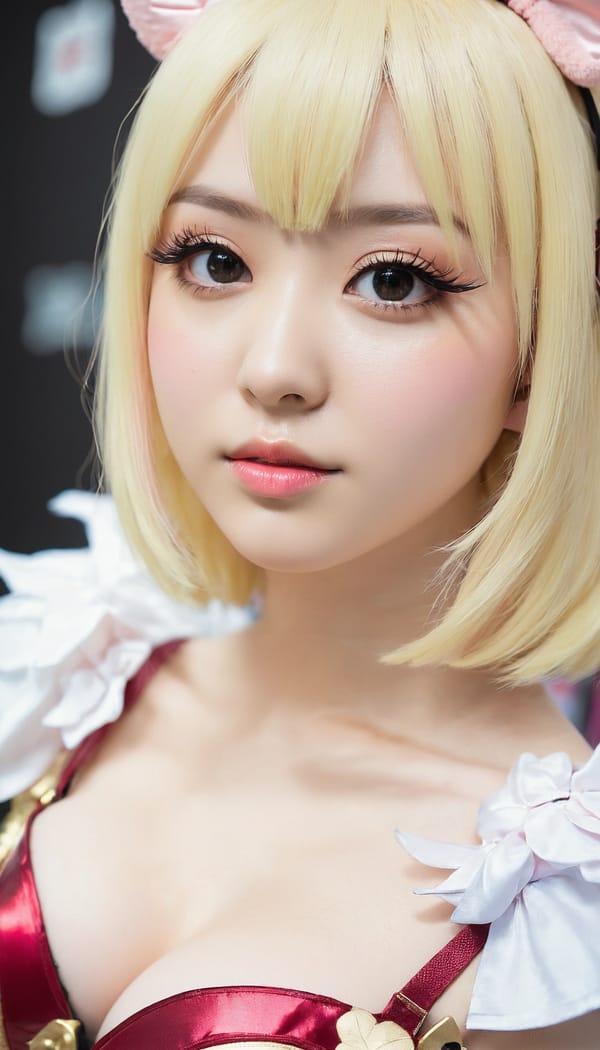 Tags: 21872187, SDXL
{"3": {"inputs": {"seed": 749432604971062, "steps": 32, "cfg": 7.42, "sampler_name": "dpmpp_2m", "scheduler": "karras", "denoise": 1.0, "model": ["27", 0], "positive": ["6", 0], "negative": ["7", 0], "latent_image": ["5", 0]}, "class_type": "KSampler"}, "4": {"inputs": {"ckpt_name": "juggernautxl.safetensors"}, "class_type": "CheckpointLoaderSimple"}, "5": {"inputs": {"width": 768, "height": 1344, "batch_size": 1}, "class_type": "EmptyLatentImage"}, "6": {"inputs": {"text": "24 year old girl, (slim:1.05), (pale skin:1.00), (eyelashes:1.11), (seductive facial expression:1.12), (sexy lips:1.07), (idol:1.02), (detailed face:1.07), (temptress:0.95), (beautiful eyes:1.06), (double eyelids:1.13), (blush:1.12), (seductive pose:1.02), (cute:1.10), (perky ass:1.01), (exposed ass:1.02), (looking back:1.07), (sexy ass:1.07), (thigh gap:0.95), (in a cosplay:1.14) at comiket posing for camera, (soft lighting:1.08), (film:1.02), (portra:1.07), (natural looking skin:1.09), (textured skin:1.03), (RAW:1.04), (candid cinema:1.02), (skin fuzz:1.00), (detailed skin:1.05)", "clip": ["27", 1]}, "class_type": "CLIPTextEncode"}, "7": {"inputs": {"text": "(bad hands:1.12), (distorted:1.05), (low resolution:1.14), (watermark:1.14), (open mouth:1.14), (worst quality:1.10), (twisted:1.06)", "clip": ["27", 1]}, "class_type": "CLIPTextEncode"}, "8": {"inputs": {"samples": ["3", 0], "vae": ["4", 2]}, "class_type": "VAEDecode"}, "25": {"inputs": {"lora_name": "nudify_xl.safetensors", "strength_model": 0.25, "strength_clip": 0.26, "model": ["4", 0], "clip": ["4", 1]}, "class_type": "LoraLoader"}, "26": {"inputs": {"lora_name": "shirtlift_SDXL_v2.safetensors", "strength_model": 0.01, "strength_clip": 0.09, "model": ["25", 0], "clip": ["25", 1]}, "class_type": "LoraLoader"}, "27": {"inputs": {"lora_name": "PerfectEyesXL.safetensors", "strength_model": 0.1, "strength_clip": 0.12, "model": ["26", 0], "clip": ["26", 1]}, "class_type": "LoraLoader"}, "30": {"inputs": {"model_name": "4x_NMKD-Superscale-SP_178000_G.pth"}, "class_type": "UpscaleModelLoader"}, "31": {"inputs": {"upscale_model": ["30", 0], "image": ["8", 0]}, "class_type": "ImageUpscaleWithModel"}, "32": {"inputs": {"upscale_method": "lanczos", "scale_by": 0.5, "image": ["31", 0]}, "class_type": "ImageScaleBy"}, "33": {"inputs": {"pixels": ["32", 0], "vae": ["4", 2]}, "class_type": "VAEEncode"}, "34": {"inputs": {"seed": 749432604971062, "steps": 32, "cfg": 7.42, "sampler_name": "dpmpp_2m", "scheduler": "karras", "denoise": 0.3, "model": ["27", 0], "positive": ["6", 0], "negative": ["7", 0], "latent_image": ["33", 0]}, "class_type": "KSampler"}, "36": {"inputs": {"samples": ["34", 0], "vae": ["4", 2]}, "class_type": "VAEDecode"}, "39": {"inputs": {"filename_prefix": "comfyapi-1716222526535", "images": ["36", 0]}, "class_type": "SaveImage"}}