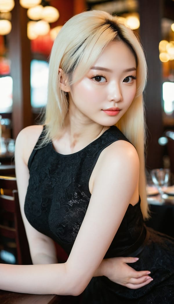 Tags: 21872187, SDXL
{"3": {"inputs": {"seed": 166005728604212, "steps": 32, "cfg": 7.91, "sampler_name": "dpmpp_2m", "scheduler": "karras", "denoise": 1.0, "model": ["27", 0], "positive": ["6", 0], "negative": ["7", 0], "latent_image": ["5", 0]}, "class_type": "KSampler"}, "4": {"inputs": {"ckpt_name": "juggernautxl.safetensors"}, "class_type": "CheckpointLoaderSimple"}, "5": {"inputs": {"width": 768, "height": 1344, "batch_size": 1}, "class_type": "EmptyLatentImage"}, "6": {"inputs": {"text": "21 year old girl, (taiwanese:1.01), (russian:1.09), (detailed face:0.95), (pale skin:1.07), (eyelashes:1.00), (cute:1.00), (double eyelids:0.97), (seductive pose:1.03), (slim:0.98), (idol:1.00), (sexy lips:1.10), (beautiful eyes:1.09), (temptress:1.09), (blush:0.97), (seductive facial expression:0.97), (on all fours:1.02), (spreading ass cheeks:1.13), (from behind:1.14), (backboob:0.98), (wearing a little black dress:1.08) at a fine dining restaurant, (skin fuzz:1.01), (RAW:1.08), (portra:1.07), (natural looking skin:1.06), (detailed skin:1.01), (textured skin:1.07), (film:1.01), (candid cinema:1.01), (soft lighting:1.07)", "clip": ["27", 1]}, "class_type": "CLIPTextEncode"}, "7": {"inputs": {"text": "(distorted:1.07), (bad hands:1.07), (watermark:1.10), (open mouth:1.09), (worst quality:1.13), (twisted:1.11), (low resolution:1.14)", "clip": ["27", 1]}, "class_type": "CLIPTextEncode"}, "8": {"inputs": {"samples": ["3", 0], "vae": ["4", 2]}, "class_type": "VAEDecode"}, "25": {"inputs": {"lora_name": "nudify_xl.safetensors", "strength_model": 0.29, "strength_clip": 0.13, "model": ["4", 0], "clip": ["4", 1]}, "class_type": "LoraLoader"}, "26": {"inputs": {"lora_name": "shirtlift_SDXL_v2.safetensors", "strength_model": 0.02, "strength_clip": 0.13, "model": ["25", 0], "clip": ["25", 1]}, "class_type": "LoraLoader"}, "27": {"inputs": {"lora_name": "PerfectEyesXL.safetensors", "strength_model": 0.13, "strength_clip": 0.1, "model": ["26", 0], "clip": ["26", 1]}, "class_type": "LoraLoader"}, "30": {"inputs": {"model_name": "4x_NMKD-Superscale-SP_178000_G.pth"}, "class_type": "UpscaleModelLoader"}, "31": {"inputs": {"upscale_model": ["30", 0], "image": ["8", 0]}, "class_type": "ImageUpscaleWithModel"}, "32": {"inputs": {"upscale_method": "lanczos", "scale_by": 0.5, "image": ["31", 0]}, "class_type": "ImageScaleBy"}, "33": {"inputs": {"pixels": ["32", 0], "vae": ["4", 2]}, "class_type": "VAEEncode"}, "34": {"inputs": {"seed": 166005728604212, "steps": 32, "cfg": 7.91, "sampler_name": "dpmpp_2m", "scheduler": "karras", "denoise": 0.3, "model": ["27", 0], "positive": ["6", 0], "negative": ["7", 0], "latent_image": ["33", 0]}, "class_type": "KSampler"}, "36": {"inputs": {"samples": ["34", 0], "vae": ["4", 2]}, "class_type": "VAEDecode"}, "39": {"inputs": {"filename_prefix": "comfyapi-1713907697354", "images": ["36", 0]}, "class_type": "SaveImage"}}