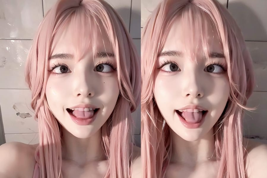 Tags: 21872187
<lora:mix4:0.41>, <lora:koreanDollLikeness:0.63>, <lora:YaeMiko_Test:0.67>, (soaking in bathtub:0.94), <lora:ahegao-x-v4:0.60>, ahegao face, pleasure, extremely detailed eyes, extremely detailed face, cute, (photorealistic:1.19), seductive smile, double eyelids, eyelashes, pale skin, perky breasts, full body portrait, 1girl
Negative prompt: sketches, (worst quality:2.06)
Steps: 48, Sampler: DPM++ 2M Karras, CFG scale: 7.14, Seed: 1981516502, Size: 768x512, Model hash: fc2511737a, Model: chilloutmix_NiPrunedFp32Fix, Seed resize from: -1x-1, Denoising strength: 0.45, Version: v1.2.1, Hires upscale: 2.0, Hires steps: 16, Hires upscaler: ESRGAN_4x