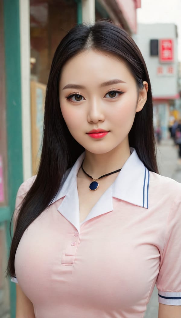 Tags: 21872187, SDXL
{"3": {"inputs": {"seed": 366244764513680, "steps": 64, "cfg": 6.98, "sampler_name": "dpmpp_2m", "scheduler": "karras", "denoise": 1.0, "model": ["27", 0], "positive": ["6", 0], "negative": ["7", 0], "latent_image": ["5", 0]}, "class_type": "KSampler"}, "4": {"inputs": {"ckpt_name": "juggernautXL_v8Rundiffusion.safetensors"}, "class_type": "CheckpointLoaderSimple"}, "5": {"inputs": {"width": 768, "height": 1344, "batch_size": 1}, "class_type": "EmptyLatentImage"}, "6": {"inputs": {"text": "28 year old girl, (chinese:1.03), (ukrainian:1.05), (seductive facial expression:1.07), (double eyelids:1.09), (pale skin:0.99), (seductive pose:1.03), (sexy lips:1.07), (cute:1.13), (blush:1.02), (beautiful eyes:1.08), (slim:1.12), (detailed face:1.03), (eyelashes:1.00), (temptress:1.07), (idol:1.05), (in a seductive pose:1.13), (large perky breasts:0.96), (cleavage:1.10), (thigh gap:1.04), (school uniform:1.01), choker, busy street, (textured skin:1.06), (RAW:1.01), (detailed skin:1.03), (candid cinema:1.08), (soft lighting:1.04), (portra:1.03), (skin fuzz:1.01), (natural looking skin:1.05), (film:1.01)", "clip": ["27", 1]}, "class_type": "CLIPTextEncode"}, "7": {"inputs": {"text": "(low resolution:1.12), (worst quality:1.13), (watermark:1.12), (open mouth:1.08), (distorted:1.10), (bad hands:1.05), (twisted:1.09)", "clip": ["27", 1]}, "class_type": "CLIPTextEncode"}, "8": {"inputs": {"samples": ["3", 0], "vae": ["4", 2]}, "class_type": "VAEDecode"}, "25": {"inputs": {"lora_name": "nudify_xl.safetensors", "strength_model": 0.35, "strength_clip": 0.02, "model": ["4", 0], "clip": ["4", 1]}, "class_type": "LoraLoader"}, "26": {"inputs": {"lora_name": "shirtlift_SDXL_v2.safetensors", "strength_model": 0.02, "strength_clip": 0.0, "model": ["25", 0], "clip": ["25", 1]}, "class_type": "LoraLoader"}, "27": {"inputs": {"lora_name": "PerfectEyesXL.safetensors", "strength_model": 0.16, "strength_clip": 0.03, "model": ["26", 0], "clip": ["26", 1]}, "class_type": "LoraLoader"}, "30": {"inputs": {"model_name": "4x_NMKD-Superscale-SP_178000_G.pth"}, "class_type": "UpscaleModelLoader"}, "31": {"inputs": {"upscale_model": ["30", 0], "image": ["8", 0]}, "class_type": "ImageUpscaleWithModel"}, "32": {"inputs": {"upscale_method": "lanczos", "scale_by": 0.5, "image": ["31", 0]}, "class_type": "ImageScaleBy"}, "33": {"inputs": {"pixels": ["32", 0], "vae": ["4", 2]}, "class_type": "VAEEncode"}, "34": {"inputs": {"seed": 366244764513680, "steps": 64, "cfg": 6.98, "sampler_name": "dpmpp_2m", "scheduler": "karras", "denoise": 0.3, "model": ["27", 0], "positive": ["6", 0], "negative": ["7", 0], "latent_image": ["33", 0]}, "class_type": "KSampler"}, "36": {"inputs": {"samples": ["34", 0], "vae": ["4", 2]}, "class_type": "VAEDecode"}, "39": {"inputs": {"filename_prefix": "comfyapi-1707620941797", "images": ["36", 0]}, "class_type": "SaveImage"}}