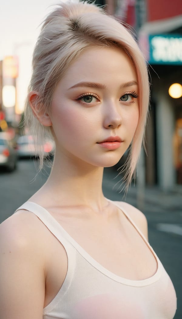 Tags: 21872187, SDXL
{"3": {"inputs": {"seed": 434757673139323, "steps": 32, "cfg": 7.67, "sampler_name": "dpmpp_2m", "scheduler": "karras", "denoise": 1.0, "model": ["27", 0], "positive": ["6", 0], "negative": ["7", 0], "latent_image": ["5", 0]}, "class_type": "KSampler"}, "4": {"inputs": {"ckpt_name": "juggernautxl.safetensors"}, "class_type": "CheckpointLoaderSimple"}, "5": {"inputs": {"width": 768, "height": 1344, "batch_size": 1}, "class_type": "EmptyLatentImage"}, "6": {"inputs": {"text": "18 year old girl, (sexy lips:0.96), (seductive pose:0.95), (idol:1.13), (temptress:1.14), (double eyelids:1.13), (blush:1.11), (slim:1.02), (beautiful eyes:1.09), (pale skin:1.09), (seductive facial expression:1.10), (detailed face:1.09), (eyelashes:1.05), (cute:1.09), (perky ass:1.03), (exposed ass:1.12), (looking back:0.96), (sexy ass:1.04), (thigh gap:1.08), (white tanktop:1.04), busy street, (textured skin:1.02), (candid cinema:1.01), (RAW:1.01), (natural looking skin:1.02), (skin fuzz:1.06), (portra:1.03), (detailed skin:1.07), (soft lighting:1.00), (film:1.07)", "clip": ["27", 1]}, "class_type": "CLIPTextEncode"}, "7": {"inputs": {"text": "(open mouth:1.05), (bad hands:1.12), (twisted:1.09), (worst quality:1.13), (watermark:1.05), (low resolution:1.06), (distorted:1.05)", "clip": ["27", 1]}, "class_type": "CLIPTextEncode"}, "8": {"inputs": {"samples": ["3", 0], "vae": ["4", 2]}, "class_type": "VAEDecode"}, "25": {"inputs": {"lora_name": "nudify_xl.safetensors", "strength_model": 0.27, "strength_clip": 0.0, "model": ["4", 0], "clip": ["4", 1]}, "class_type": "LoraLoader"}, "26": {"inputs": {"lora_name": "shirtlift_SDXL_v2.safetensors", "strength_model": 0.13, "strength_clip": 0.14, "model": ["25", 0], "clip": ["25", 1]}, "class_type": "LoraLoader"}, "27": {"inputs": {"lora_name": "PerfectEyesXL.safetensors", "strength_model": 0.0, "strength_clip": 0.11, "model": ["26", 0], "clip": ["26", 1]}, "class_type": "LoraLoader"}, "30": {"inputs": {"model_name": "4x_NMKD-Superscale-SP_178000_G.pth"}, "class_type": "UpscaleModelLoader"}, "31": {"inputs": {"upscale_model": ["30", 0], "image": ["8", 0]}, "class_type": "ImageUpscaleWithModel"}, "32": {"inputs": {"upscale_method": "lanczos", "scale_by": 0.5, "image": ["31", 0]}, "class_type": "ImageScaleBy"}, "33": {"inputs": {"pixels": ["32", 0], "vae": ["4", 2]}, "class_type": "VAEEncode"}, "34": {"inputs": {"seed": 434757673139323, "steps": 32, "cfg": 7.67, "sampler_name": "dpmpp_2m", "scheduler": "karras", "denoise": 0.3, "model": ["27", 0], "positive": ["6", 0], "negative": ["7", 0], "latent_image": ["33", 0]}, "class_type": "KSampler"}, "36": {"inputs": {"samples": ["34", 0], "vae": ["4", 2]}, "class_type": "VAEDecode"}, "39": {"inputs": {"filename_prefix": "comfyapi-1725178401357", "images": ["36", 0]}, "class_type": "SaveImage"}}