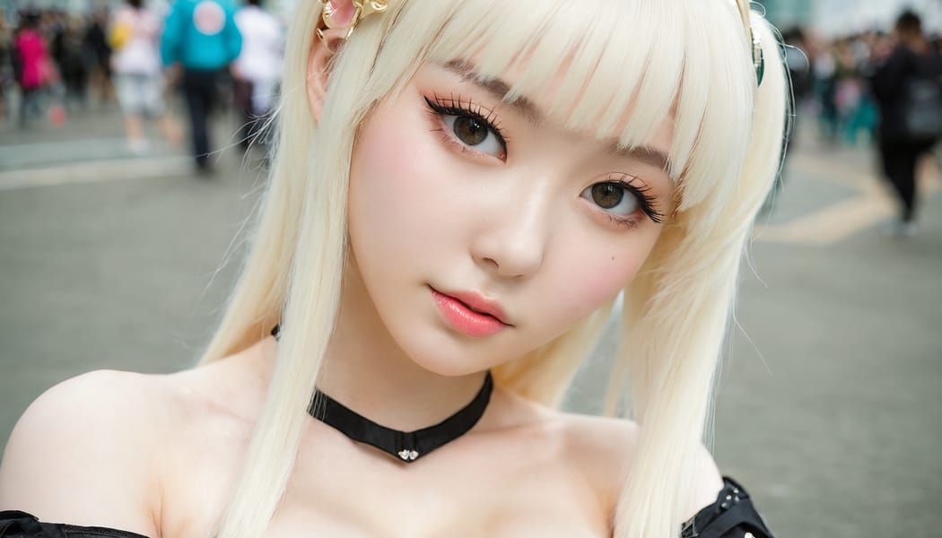 Tags: 21872187, SDXL
{"3": {"inputs": {"seed": 939496987745721, "steps": 64, "cfg": 5.79, "sampler_name": "dpmpp_2m", "scheduler": "karras", "denoise": 1.0, "model": ["27", 0], "positive": ["6", 0], "negative": ["7", 0], "latent_image": ["5", 0]}, "class_type": "KSampler"}, "4": {"inputs": {"ckpt_name": "juggernautxl.safetensors"}, "class_type": "CheckpointLoaderSimple"}, "5": {"inputs": {"width": 1344, "height": 768, "batch_size": 1}, "class_type": "EmptyLatentImage"}, "6": {"inputs": {"text": "22 year old girl, (ukrainian:0.98), (irish:1.03), (korean:1.14), (taiwanese:1.14), (blush:1.03), (idol:0.96), (beautiful eyes:1.09), (detailed face:1.10), (pale skin:1.13), (slim:0.95), (cute:1.07), (eyelashes:1.08), (seductive pose:0.97), (sexy lips:1.13), (double eyelids:1.02), (seductive facial expression:1.01), (temptress:1.10), (in a seductive pose:1.09), (large perky breasts:1.02), (cleavage:1.08), (thigh gap:1.03), (in a cosplay:1.04) at comiket posing for camera, (candid cinema:1.03), (portra:1.02), (film:1.05), (textured skin:1.05), (skin fuzz:1.06), (RAW:1.00), (soft lighting:1.02), (natural looking skin:1.00), (detailed skin:1.02)", "clip": ["27", 1]}, "class_type": "CLIPTextEncode"}, "7": {"inputs": {"text": "(distorted:1.08), (open mouth:1.07), (watermark:1.12), (twisted:1.14), (worst quality:1.05), (low resolution:1.07)", "clip": ["27", 1]}, "class_type": "CLIPTextEncode"}, "8": {"inputs": {"samples": ["3", 0], "vae": ["4", 2]}, "class_type": "VAEDecode"}, "25": {"inputs": {"lora_name": "nudify_xl.safetensors", "strength_model": 0.28, "strength_clip": 0.04, "model": ["4", 0], "clip": ["4", 1]}, "class_type": "LoraLoader"}, "26": {"inputs": {"lora_name": "shirtlift_SDXL_v2.safetensors", "strength_model": 0.17, "strength_clip": 0.05, "model": ["25", 0], "clip": ["25", 1]}, "class_type": "LoraLoader"}, "27": {"inputs": {"lora_name": "PerfectEyesXL.safetensors", "strength_model": 0.13, "strength_clip": 0.03, "model": ["26", 0], "clip": ["26", 1]}, "class_type": "LoraLoader"}, "30": {"inputs": {"model_name": "4x_NMKD-Superscale-SP_178000_G.pth"}, "class_type": "UpscaleModelLoader"}, "31": {"inputs": {"upscale_model": ["30", 0], "image": ["8", 0]}, "class_type": "ImageUpscaleWithModel"}, "32": {"inputs": {"upscale_method": "lanczos", "scale_by": 0.5, "image": ["31", 0]}, "class_type": "ImageScaleBy"}, "33": {"inputs": {"pixels": ["32", 0], "vae": ["4", 2]}, "class_type": "VAEEncode"}, "34": {"inputs": {"seed": 939496987745721, "steps": 64, "cfg": 5.79, "sampler_name": "dpmpp_2m", "scheduler": "karras", "denoise": 0.3, "model": ["27", 0], "positive": ["6", 0], "negative": ["7", 0], "latent_image": ["33", 0]}, "class_type": "KSampler"}, "36": {"inputs": {"samples": ["34", 0], "vae": ["4", 2]}, "class_type": "VAEDecode"}, "39": {"inputs": {"filename_prefix": "comfyapi-1717420048345", "images": ["36", 0]}, "class_type": "SaveImage"}}