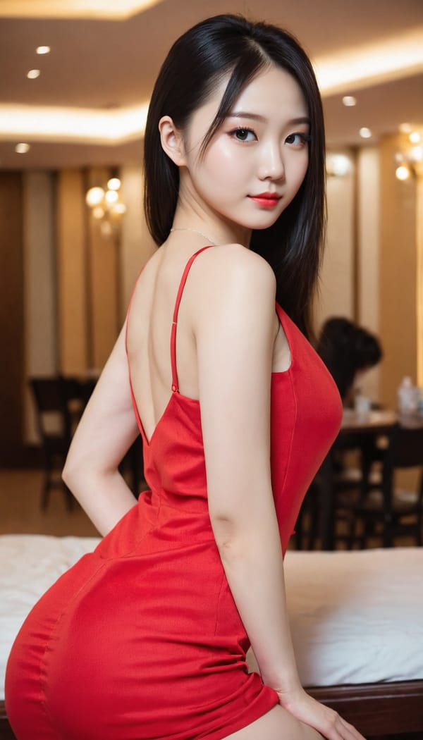 Tags: 21872187, SDXL
{"3": {"inputs": {"seed": 849134495642343, "steps": 64, "cfg": 7.28, "sampler_name": "dpmpp_2m", "scheduler": "karras", "denoise": 1.0, "model": ["27", 0], "positive": ["6", 0], "negative": ["7", 0], "latent_image": ["5", 0]}, "class_type": "KSampler"}, "4": {"inputs": {"ckpt_name": "juggernautXL_v8Rundiffusion.safetensors"}, "class_type": "CheckpointLoaderSimple"}, "5": {"inputs": {"width": 768, "height": 1344, "batch_size": 1}, "class_type": "EmptyLatentImage"}, "6": {"inputs": {"text": "22 year old girl, (chinese:0.95), (korean:1.08), (russian:1.03), (ukrainian:1.14), (temptress:0.97), (sexy lips:1.02), (cute:1.14), (eyelashes:1.11), (idol:1.11), (seductive facial expression:1.13), (double eyelids:1.08), (beautiful eyes:1.09), (seductive pose:0.96), (blush:1.01), (detailed face:1.11), (slim:1.10), (pale skin:0.97), (perky ass:1.11), (exposed ass:0.96), (looking back:1.14), (sexy ass:1.12), (thigh gap:1.05), (wearing a low-cut red dress:1.11) at a ballroom, (detailed skin:1.09), (RAW:1.04), (film:1.09), (soft lighting:1.04), (skin fuzz:1.05), (candid cinema:1.08), (textured skin:1.06), (portra:1.07), (natural looking skin:1.01)", "clip": ["27", 1]}, "class_type": "CLIPTextEncode"}, "7": {"inputs": {"text": "(bad hands:1.10), (watermark:1.14), (distorted:1.10), (open mouth:1.09), (worst quality:1.10), (low resolution:1.06), (twisted:1.07)", "clip": ["27", 1]}, "class_type": "CLIPTextEncode"}, "8": {"inputs": {"samples": ["3", 0], "vae": ["4", 2]}, "class_type": "VAEDecode"}, "25": {"inputs": {"lora_name": "nudify_xl.safetensors", "strength_model": 0.02, "strength_clip": 0.23, "model": ["4", 0], "clip": ["4", 1]}, "class_type": "LoraLoader"}, "26": {"inputs": {"lora_name": "shirtlift_SDXL_v2.safetensors", "strength_model": 0.1, "strength_clip": 0.04, "model": ["25", 0], "clip": ["25", 1]}, "class_type": "LoraLoader"}, "27": {"inputs": {"lora_name": "PerfectEyesXL.safetensors", "strength_model": 0.04, "strength_clip": 0.05, "model": ["26", 0], "clip": ["26", 1]}, "class_type": "LoraLoader"}, "30": {"inputs": {"model_name": "4x_NMKD-Superscale-SP_178000_G.pth"}, "class_type": "UpscaleModelLoader"}, "31": {"inputs": {"upscale_model": ["30", 0], "image": ["8", 0]}, "class_type": "ImageUpscaleWithModel"}, "32": {"inputs": {"upscale_method": "lanczos", "scale_by": 0.5, "image": ["31", 0]}, "class_type": "ImageScaleBy"}, "33": {"inputs": {"pixels": ["32", 0], "vae": ["4", 2]}, "class_type": "VAEEncode"}, "34": {"inputs": {"seed": 849134495642343, "steps": 64, "cfg": 7.28, "sampler_name": "dpmpp_2m", "scheduler": "karras", "denoise": 0.3, "model": ["27", 0], "positive": ["6", 0], "negative": ["7", 0], "latent_image": ["33", 0]}, "class_type": "KSampler"}, "36": {"inputs": {"samples": ["34", 0], "vae": ["4", 2]}, "class_type": "VAEDecode"}, "39": {"inputs": {"filename_prefix": "comfyapi-1707967072875", "images": ["36", 0]}, "class_type": "SaveImage"}}