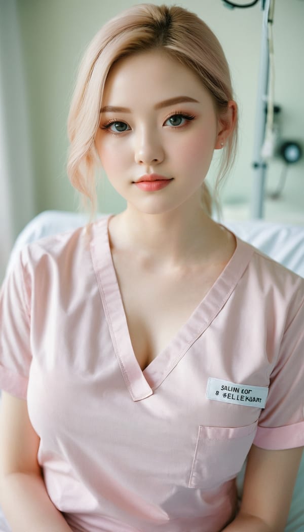 Tags: 21872187, SDXL
{"3": {"inputs": {"seed": 498188982774531, "steps": 64, "cfg": 7.81, "sampler_name": "dpmpp_2m", "scheduler": "karras", "denoise": 1.0, "model": ["27", 0], "positive": ["6", 0], "negative": ["7", 0], "latent_image": ["5", 0]}, "class_type": "KSampler"}, "4": {"inputs": {"ckpt_name": "juggernautxl.safetensors"}, "class_type": "CheckpointLoaderSimple"}, "5": {"inputs": {"width": 768, "height": 1344, "batch_size": 1}, "class_type": "EmptyLatentImage"}, "6": {"inputs": {"text": "23 year old girl, (eyelashes:1.13), (seductive facial expression:0.99), (pale skin:1.04), (sexy lips:1.05), (detailed face:1.01), (cute:0.96), (idol:1.04), (double eyelids:1.03), (seductive pose:1.04), (slim:0.98), (beautiful eyes:1.14), (blush:1.10), (temptress:1.00), (in a seductive pose:1.01), (large perky breasts:0.98), (cleavage:1.02), (thigh gap:1.11), (nurse in uniform:1.01) working in a hospital ward, (candid cinema:1.07), (RAW:1.07), (textured skin:1.03), (soft lighting:1.03), (portra:1.01), (natural looking skin:1.04), (detailed skin:1.03), (skin fuzz:1.06), (film:1.07)", "clip": ["27", 1]}, "class_type": "CLIPTextEncode"}, "7": {"inputs": {"text": "(twisted:1.06), (worst quality:1.06), (distorted:1.13), (open mouth:1.11), (bad hands:1.14), (watermark:1.11), (low resolution:1.08)", "clip": ["27", 1]}, "class_type": "CLIPTextEncode"}, "8": {"inputs": {"samples": ["3", 0], "vae": ["4", 2]}, "class_type": "VAEDecode"}, "25": {"inputs": {"lora_name": "nudify_xl.safetensors", "strength_model": 0.07, "strength_clip": 0.12, "model": ["4", 0], "clip": ["4", 1]}, "class_type": "LoraLoader"}, "26": {"inputs": {"lora_name": "shirtlift_SDXL_v2.safetensors", "strength_model": 0.0, "strength_clip": 0.18, "model": ["25", 0], "clip": ["25", 1]}, "class_type": "LoraLoader"}, "27": {"inputs": {"lora_name": "PerfectEyesXL.safetensors", "strength_model": 0.01, "strength_clip": 0.17, "model": ["26", 0], "clip": ["26", 1]}, "class_type": "LoraLoader"}, "30": {"inputs": {"model_name": "4x_NMKD-Superscale-SP_178000_G.pth"}, "class_type": "UpscaleModelLoader"}, "31": {"inputs": {"upscale_model": ["30", 0], "image": ["8", 0]}, "class_type": "ImageUpscaleWithModel"}, "32": {"inputs": {"upscale_method": "lanczos", "scale_by": 0.5, "image": ["31", 0]}, "class_type": "ImageScaleBy"}, "33": {"inputs": {"pixels": ["32", 0], "vae": ["4", 2]}, "class_type": "VAEEncode"}, "34": {"inputs": {"seed": 498188982774531, "steps": 64, "cfg": 7.81, "sampler_name": "dpmpp_2m", "scheduler": "karras", "denoise": 0.3, "model": ["27", 0], "positive": ["6", 0], "negative": ["7", 0], "latent_image": ["33", 0]}, "class_type": "KSampler"}, "36": {"inputs": {"samples": ["34", 0], "vae": ["4", 2]}, "class_type": "VAEDecode"}, "39": {"inputs": {"filename_prefix": "comfyapi-1713251683696", "images": ["36", 0]}, "class_type": "SaveImage"}}