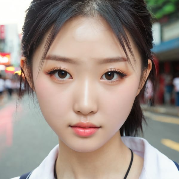 Tags: 21872187, SDXL
{"3": {"inputs": {"seed": 766221379105762, "steps": 64, "cfg": 6.32, "sampler_name": "dpmpp_2m", "scheduler": "karras", "denoise": 1.0, "model": ["27", 0], "positive": ["6", 0], "negative": ["7", 0], "latent_image": ["5", 0]}, "class_type": "KSampler"}, "4": {"inputs": {"ckpt_name": "juggernautxl.safetensors"}, "class_type": "CheckpointLoaderSimple"}, "5": {"inputs": {"width": 1024, "height": 1024, "batch_size": 1}, "class_type": "EmptyLatentImage"}, "6": {"inputs": {"text": "22 year old girl, (taiwanese:1.08), (chinese:0.96), (korean:1.03), (seductive pose:1.07), (double eyelids:1.12), (sexy lips:1.05), (blush:1.01), (temptress:1.00), (pale skin:1.10), (slim:0.98), (eyelashes:1.05), (seductive facial expression:1.07), (beautiful eyes:1.04), (detailed face:1.08), (idol:1.10), (in a seductive pose:1.08), (large perky breasts:1.04), (cleavage:1.11), (thigh gap:1.12), (school uniform:1.08), choker, busy street, (candid cinema:1.04), (skin fuzz:1.00), (textured skin:1.07), (soft lighting:1.03), (RAW:1.09), (natural looking skin:1.03), (film:1.04), (portra:1.08), (detailed skin:1.03)", "clip": ["27", 1]}, "class_type": "CLIPTextEncode"}, "7": {"inputs": {"text": "(watermark:1.13), (twisted:1.14), (bad hands:1.06), (worst quality:1.05), (distorted:1.08), (open mouth:1.07), (low resolution:1.10)", "clip": ["27", 1]}, "class_type": "CLIPTextEncode"}, "8": {"inputs": {"samples": ["3", 0], "vae": ["4", 2]}, "class_type": "VAEDecode"}, "25": {"inputs": {"lora_name": "nudify_xl.safetensors", "strength_model": 0.09, "strength_clip": 0.19, "model": ["4", 0], "clip": ["4", 1]}, "class_type": "LoraLoader"}, "26": {"inputs": {"lora_name": "shirtlift_SDXL_v2.safetensors", "strength_model": 0.02, "strength_clip": 0.05, "model": ["25", 0], "clip": ["25", 1]}, "class_type": "LoraLoader"}, "27": {"inputs": {"lora_name": "PerfectEyesXL.safetensors", "strength_model": 0.12, "strength_clip": 0.18, "model": ["26", 0], "clip": ["26", 1]}, "class_type": "LoraLoader"}, "30": {"inputs": {"model_name": "4x_NMKD-Superscale-SP_178000_G.pth"}, "class_type": "UpscaleModelLoader"}, "31": {"inputs": {"upscale_model": ["30", 0], "image": ["8", 0]}, "class_type": "ImageUpscaleWithModel"}, "32": {"inputs": {"upscale_method": "lanczos", "scale_by": 0.5, "image": ["31", 0]}, "class_type": "ImageScaleBy"}, "33": {"inputs": {"pixels": ["32", 0], "vae": ["4", 2]}, "class_type": "VAEEncode"}, "34": {"inputs": {"seed": 766221379105762, "steps": 64, "cfg": 6.32, "sampler_name": "dpmpp_2m", "scheduler": "karras", "denoise": 0.3, "model": ["27", 0], "positive": ["6", 0], "negative": ["7", 0], "latent_image": ["33", 0]}, "class_type": "KSampler"}, "36": {"inputs": {"samples": ["34", 0], "vae": ["4", 2]}, "class_type": "VAEDecode"}, "39": {"inputs": {"filename_prefix": "comfyapi-1717438605016", "images": ["36", 0]}, "class_type": "SaveImage"}}