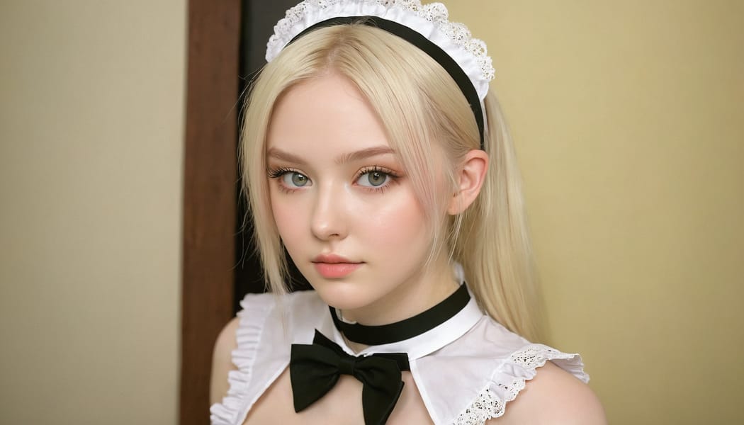 Tags: 21872187, SDXL
{"3": {"inputs": {"seed": 670602337730605, "steps": 64, "cfg": 5.69, "sampler_name": "dpmpp_2m", "scheduler": "karras", "denoise": 1.0, "model": ["27", 0], "positive": ["6", 0], "negative": ["7", 0], "latent_image": ["5", 0]}, "class_type": "KSampler"}, "4": {"inputs": {"ckpt_name": "juggernautxl.safetensors"}, "class_type": "CheckpointLoaderSimple"}, "5": {"inputs": {"width": 1344, "height": 768, "batch_size": 1}, "class_type": "EmptyLatentImage"}, "6": {"inputs": {"text": "18 year old girl, (ukrainian:1.04), (seductive facial expression:1.13), (temptress:1.10), (seductive pose:0.95), (pale skin:1.05), (cute:0.99), (eyelashes:1.02), (idol:1.04), (sexy lips:1.00), (double eyelids:1.13), (blush:0.98), (detailed face:1.03), (beautiful eyes:1.02), (on all fours:1.12), (spreading ass cheeks:1.08), (from behind:1.11), (backboob:1.04), in a (skimpy maid costume:0.95) working at a maid cafe, choker, bowtie, headband, pleated skirt, (RAW:1.09), (textured skin:1.04), (skin fuzz:1.03), (portra:1.05), (soft lighting:1.05), (detailed skin:1.00), (natural looking skin:1.02), (film:1.09), (candid cinema:1.07)", "clip": ["27", 1]}, "class_type": "CLIPTextEncode"}, "7": {"inputs": {"text": "(watermark:1.14), (twisted:1.09), (open mouth:1.10), (bad hands:1.14), (worst quality:1.14), (distorted:1.09), (low resolution:1.11)", "clip": ["27", 1]}, "class_type": "CLIPTextEncode"}, "8": {"inputs": {"samples": ["3", 0], "vae": ["4", 2]}, "class_type": "VAEDecode"}, "25": {"inputs": {"lora_name": "nudify_xl.safetensors", "strength_model": 0.27, "strength_clip": 0.15, "model": ["4", 0], "clip": ["4", 1]}, "class_type": "LoraLoader"}, "26": {"inputs": {"lora_name": "shirtlift_SDXL_v2.safetensors", "strength_model": 0.06, "strength_clip": 0.14, "model": ["25", 0], "clip": ["25", 1]}, "class_type": "LoraLoader"}, "27": {"inputs": {"lora_name": "PerfectEyesXL.safetensors", "strength_model": 0.12, "strength_clip": 0.02, "model": ["26", 0], "clip": ["26", 1]}, "class_type": "LoraLoader"}, "30": {"inputs": {"model_name": "4x_NMKD-Superscale-SP_178000_G.pth"}, "class_type": "UpscaleModelLoader"}, "31": {"inputs": {"upscale_model": ["30", 0], "image": ["8", 0]}, "class_type": "ImageUpscaleWithModel"}, "32": {"inputs": {"upscale_method": "lanczos", "scale_by": 0.5, "image": ["31", 0]}, "class_type": "ImageScaleBy"}, "33": {"inputs": {"pixels": ["32", 0], "vae": ["4", 2]}, "class_type": "VAEEncode"}, "34": {"inputs": {"seed": 670602337730605, "steps": 64, "cfg": 5.69, "sampler_name": "dpmpp_2m", "scheduler": "karras", "denoise": 0.3, "model": ["27", 0], "positive": ["6", 0], "negative": ["7", 0], "latent_image": ["33", 0]}, "class_type": "KSampler"}, "36": {"inputs": {"samples": ["34", 0], "vae": ["4", 2]}, "class_type": "VAEDecode"}, "39": {"inputs": {"filename_prefix": "comfyapi-1734091439373", "images": ["36", 0]}, "class_type": "SaveImage"}}