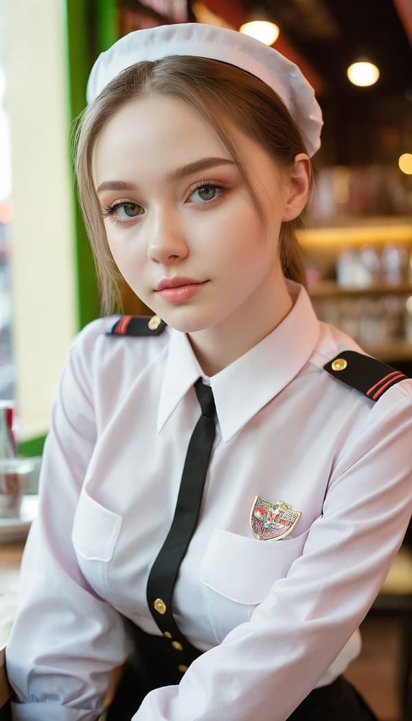 Tags: 21872187, SDXL
{"3": {"inputs": {"seed": 364859861728041, "steps": 32, "cfg": 6.56, "sampler_name": "dpmpp_2m", "scheduler": "karras", "denoise": 1.0, "model": ["27", 0], "positive": ["6", 0], "negative": ["7", 0], "latent_image": ["5", 0]}, "class_type": "KSampler"}, "4": {"inputs": {"ckpt_name": "juggernautxl.safetensors"}, "class_type": "CheckpointLoaderSimple"}, "5": {"inputs": {"width": 768, "height": 1344, "batch_size": 1}, "class_type": "EmptyLatentImage"}, "6": {"inputs": {"text": "20 year old girl, (ukrainian:1.04), (double eyelids:1.10), (idol:1.02), (blush:1.09), (sexy lips:1.07), (cute:0.95), (beautiful eyes:1.10), (eyelashes:0.99), (slim:1.07), (pale skin:1.12), (seductive pose:1.03), (seductive facial expression:1.01), (on all fours:0.97), (spreading ass cheeks:1.12), (from behind:1.06), (backboob:0.95), (a waitress in uniform:1.06) working at a restaurant, (candid cinema:1.06), (textured skin:1.05), (natural looking skin:1.00), (film:1.06), (detailed skin:1.02), (portra:1.01), (soft lighting:1.06), (skin fuzz:1.04), (RAW:1.08)", "clip": ["27", 1]}, "class_type": "CLIPTextEncode"}, "7": {"inputs": {"text": "(open mouth:1.07), (worst quality:1.10), (bad hands:1.14), (twisted:1.11), (low resolution:1.07), (distorted:1.14), (watermark:1.06)", "clip": ["27", 1]}, "class_type": "CLIPTextEncode"}, "8": {"inputs": {"samples": ["3", 0], "vae": ["4", 2]}, "class_type": "VAEDecode"}, "25": {"inputs": {"lora_name": "nudify_xl.safetensors", "strength_model": 0.13, "strength_clip": 0.22, "model": ["4", 0], "clip": ["4", 1]}, "class_type": "LoraLoader"}, "26": {"inputs": {"lora_name": "shirtlift_SDXL_v2.safetensors", "strength_model": 0.04, "strength_clip": 0.17, "model": ["25", 0], "clip": ["25", 1]}, "class_type": "LoraLoader"}, "27": {"inputs": {"lora_name": "PerfectEyesXL.safetensors", "strength_model": 0.11, "strength_clip": 0.09, "model": ["26", 0], "clip": ["26", 1]}, "class_type": "LoraLoader"}, "30": {"inputs": {"model_name": "4x_NMKD-Superscale-SP_178000_G.pth"}, "class_type": "UpscaleModelLoader"}, "31": {"inputs": {"upscale_model": ["30", 0], "image": ["8", 0]}, "class_type": "ImageUpscaleWithModel"}, "32": {"inputs": {"upscale_method": "lanczos", "scale_by": 0.5, "image": ["31", 0]}, "class_type": "ImageScaleBy"}, "33": {"inputs": {"pixels": ["32", 0], "vae": ["4", 2]}, "class_type": "VAEEncode"}, "34": {"inputs": {"seed": 364859861728041, "steps": 32, "cfg": 6.56, "sampler_name": "dpmpp_2m", "scheduler": "karras", "denoise": 0.3, "model": ["27", 0], "positive": ["6", 0], "negative": ["7", 0], "latent_image": ["33", 0]}, "class_type": "KSampler"}, "36": {"inputs": {"samples": ["34", 0], "vae": ["4", 2]}, "class_type": "VAEDecode"}, "39": {"inputs": {"filename_prefix": "comfyapi-1726618183052", "images": ["36", 0]}, "class_type": "SaveImage"}}