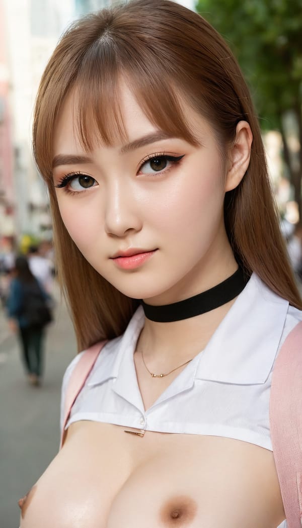 Tags: 21872187, SDXL
{"3": {"inputs": {"seed": 648978431124034, "steps": 32, "cfg": 6.25, "sampler_name": "dpmpp_2m", "scheduler": "karras", "denoise": 1.0, "model": ["27", 0], "positive": ["6", 0], "negative": ["7", 0], "latent_image": ["5", 0]}, "class_type": "KSampler"}, "4": {"inputs": {"ckpt_name": "juggernautXL_v8Rundiffusion.safetensors"}, "class_type": "CheckpointLoaderSimple"}, "5": {"inputs": {"width": 768, "height": 1344, "batch_size": 1}, "class_type": "EmptyLatentImage"}, "6": {"inputs": {"text": "22 year old girl, (russian:0.98), (taiwanese:0.99), (ukrainian:0.96), (detailed face:1.12), (temptress:1.04), (double eyelids:1.05), (seductive facial expression:1.11), (eyelashes:0.98), (idol:0.97), (seductive pose:0.97), (slim:1.12), (pale skin:0.99), (blush:1.11), (cute:1.00), (beautiful eyes:1.03), (in a seductive pose:1.03), (large perky breasts:1.13), (cleavage:1.11), (thigh gap:1.10), (school uniform:1.04), choker, busy street, (textured skin:1.06), (RAW:1.00), (soft lighting:1.06), (natural looking skin:1.05), (detailed skin:1.03), (portra:1.08), (skin fuzz:1.03), (candid cinema:1.05), (film:1.01)", "clip": ["27", 1]}, "class_type": "CLIPTextEncode"}, "7": {"inputs": {"text": "(worst quality:1.12), (distorted:1.05), (twisted:1.05), (watermark:1.10), (bad hands:1.06), (low resolution:1.14), (open mouth:1.14)", "clip": ["27", 1]}, "class_type": "CLIPTextEncode"}, "8": {"inputs": {"samples": ["3", 0], "vae": ["4", 2]}, "class_type": "VAEDecode"}, "25": {"inputs": {"lora_name": "nudify_xl.safetensors", "strength_model": 0.37, "strength_clip": 0.29, "model": ["4", 0], "clip": ["4", 1]}, "class_type": "LoraLoader"}, "26": {"inputs": {"lora_name": "shirtlift_SDXL_v2.safetensors", "strength_model": 0.16, "strength_clip": 0.17, "model": ["25", 0], "clip": ["25", 1]}, "class_type": "LoraLoader"}, "27": {"inputs": {"lora_name": "PerfectEyesXL.safetensors", "strength_model": 0.06, "strength_clip": 0.15, "model": ["26", 0], "clip": ["26", 1]}, "class_type": "LoraLoader"}, "30": {"inputs": {"model_name": "4x_NMKD-Superscale-SP_178000_G.pth"}, "class_type": "UpscaleModelLoader"}, "31": {"inputs": {"upscale_model": ["30", 0], "image": ["8", 0]}, "class_type": "ImageUpscaleWithModel"}, "32": {"inputs": {"upscale_method": "lanczos", "scale_by": 0.5, "image": ["31", 0]}, "class_type": "ImageScaleBy"}, "33": {"inputs": {"pixels": ["32", 0], "vae": ["4", 2]}, "class_type": "VAEEncode"}, "34": {"inputs": {"seed": 648978431124034, "steps": 32, "cfg": 6.25, "sampler_name": "dpmpp_2m", "scheduler": "karras", "denoise": 0.3, "model": ["27", 0], "positive": ["6", 0], "negative": ["7", 0], "latent_image": ["33", 0]}, "class_type": "KSampler"}, "36": {"inputs": {"samples": ["34", 0], "vae": ["4", 2]}, "class_type": "VAEDecode"}, "39": {"inputs": {"filename_prefix": "comfyapi-1707494501860", "images": ["36", 0]}, "class_type": "SaveImage"}}