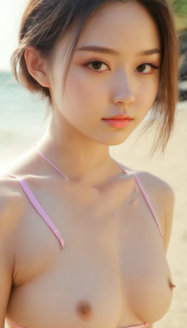 Tags: 21872187, SDXL
{"3": {"inputs": {"seed": 661806127771503, "steps": 64, "cfg": 6.71, "sampler_name": "dpmpp_2m", "scheduler": "karras", "denoise": 1.0, "model": ["27", 0], "positive": ["6", 0], "negative": ["7", 0], "latent_image": ["5", 0]}, "class_type": "KSampler"}, "4": {"inputs": {"ckpt_name": "juggernautxl.safetensors"}, "class_type": "CheckpointLoaderSimple"}, "5": {"inputs": {"width": 768, "height": 1344, "batch_size": 1}, "class_type": "EmptyLatentImage"}, "6": {"inputs": {"text": "18 year old girl, (double eyelids:1.09), (detailed face:1.10), (temptress:1.10), (sexy lips:0.99), (blush:1.10), (idol:1.09), (seductive pose:1.05), (slim:0.96), (pale skin:0.95), (cute:1.05), (eyelashes:1.03), (seductive facial expression:1.02), (perky ass:1.13), (exposed ass:1.00), (looking back:1.13), (sexy ass:0.97), (thigh gap:1.08), wearing (bikini:1.08) at a beach, (film:1.09), (detailed skin:1.05), (soft lighting:1.04), (skin fuzz:1.00), (RAW:1.01), (natural looking skin:1.04), (portra:1.02), (candid cinema:1.03), (textured skin:1.01)", "clip": ["27", 1]}, "class_type": "CLIPTextEncode"}, "7": {"inputs": {"text": "(low resolution:1.11), (open mouth:1.14), (worst quality:1.14), (twisted:1.06), (distorted:1.10), (watermark:1.11), (bad hands:1.12)", "clip": ["27", 1]}, "class_type": "CLIPTextEncode"}, "8": {"inputs": {"samples": ["3", 0], "vae": ["4", 2]}, "class_type": "VAEDecode"}, "25": {"inputs": {"lora_name": "nudify_xl.safetensors", "strength_model": 0.24, "strength_clip": 0.17, "model": ["4", 0], "clip": ["4", 1]}, "class_type": "LoraLoader"}, "26": {"inputs": {"lora_name": "shirtlift_SDXL_v2.safetensors", "strength_model": 0.03, "strength_clip": 0.04, "model": ["25", 0], "clip": ["25", 1]}, "class_type": "LoraLoader"}, "27": {"inputs": {"lora_name": "PerfectEyesXL.safetensors", "strength_model": 0.14, "strength_clip": 0.13, "model": ["26", 0], "clip": ["26", 1]}, "class_type": "LoraLoader"}, "30": {"inputs": {"model_name": "4x_NMKD-Superscale-SP_178000_G.pth"}, "class_type": "UpscaleModelLoader"}, "31": {"inputs": {"upscale_model": ["30", 0], "image": ["8", 0]}, "class_type": "ImageUpscaleWithModel"}, "32": {"inputs": {"upscale_method": "lanczos", "scale_by": 0.5, "image": ["31", 0]}, "class_type": "ImageScaleBy"}, "33": {"inputs": {"pixels": ["32", 0], "vae": ["4", 2]}, "class_type": "VAEEncode"}, "34": {"inputs": {"seed": 661806127771503, "steps": 64, "cfg": 6.71, "sampler_name": "dpmpp_2m", "scheduler": "karras", "denoise": 0.3, "model": ["27", 0], "positive": ["6", 0], "negative": ["7", 0], "latent_image": ["33", 0]}, "class_type": "KSampler"}, "36": {"inputs": {"samples": ["34", 0], "vae": ["4", 2]}, "class_type": "VAEDecode"}, "39": {"inputs": {"filename_prefix": "comfyapi-1724177422690", "images": ["36", 0]}, "class_type": "SaveImage"}}