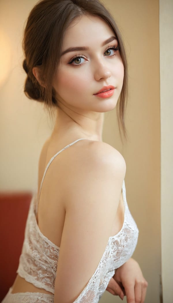 Tags: 21872187, SDXL
{"3": {"inputs": {"seed": 973470102765680, "steps": 32, "cfg": 5.84, "sampler_name": "dpmpp_2m", "scheduler": "karras", "denoise": 1.0, "model": ["27", 0], "positive": ["6", 0], "negative": ["7", 0], "latent_image": ["5", 0]}, "class_type": "KSampler"}, "4": {"inputs": {"ckpt_name": "juggernautxl.safetensors"}, "class_type": "CheckpointLoaderSimple"}, "5": {"inputs": {"width": 768, "height": 1344, "batch_size": 1}, "class_type": "EmptyLatentImage"}, "6": {"inputs": {"text": "27 year old girl, (ukrainian:1.04), (sexy lips:1.13), (eyelashes:1.02), (idol:1.12), (seductive facial expression:1.03), (seductive pose:1.08), (blush:1.05), (cute:1.12), (detailed face:1.10), (pale skin:0.98), (temptress:1.11), (slim:0.95), (beautiful eyes:1.04), (perky ass:1.07), (exposed ass:1.00), (looking back:1.00), (sexy ass:0.99), (thigh gap:1.01), (an office lady:0.95), (skin fuzz:1.06), (soft lighting:1.03), (textured skin:1.05), (natural looking skin:1.01), (RAW:1.04), (film:1.02), (portra:1.05), (candid cinema:1.04), (detailed skin:1.06)", "clip": ["27", 1]}, "class_type": "CLIPTextEncode"}, "7": {"inputs": {"text": "(bad hands:1.07), (low resolution:1.05), (worst quality:1.07), (distorted:1.10), (watermark:1.13), (twisted:1.09), (open mouth:1.09)", "clip": ["27", 1]}, "class_type": "CLIPTextEncode"}, "8": {"inputs": {"samples": ["3", 0], "vae": ["4", 2]}, "class_type": "VAEDecode"}, "25": {"inputs": {"lora_name": "nudify_xl.safetensors", "strength_model": 0.34, "strength_clip": 0.31, "model": ["4", 0], "clip": ["4", 1]}, "class_type": "LoraLoader"}, "26": {"inputs": {"lora_name": "shirtlift_SDXL_v2.safetensors", "strength_model": 0.02, "strength_clip": 0.1, "model": ["25", 0], "clip": ["25", 1]}, "class_type": "LoraLoader"}, "27": {"inputs": {"lora_name": "PerfectEyesXL.safetensors", "strength_model": 0.04, "strength_clip": 0.04, "model": ["26", 0], "clip": ["26", 1]}, "class_type": "LoraLoader"}, "30": {"inputs": {"model_name": "4x_NMKD-Superscale-SP_178000_G.pth"}, "class_type": "UpscaleModelLoader"}, "31": {"inputs": {"upscale_model": ["30", 0], "image": ["8", 0]}, "class_type": "ImageUpscaleWithModel"}, "32": {"inputs": {"upscale_method": "lanczos", "scale_by": 0.5, "image": ["31", 0]}, "class_type": "ImageScaleBy"}, "33": {"inputs": {"pixels": ["32", 0], "vae": ["4", 2]}, "class_type": "VAEEncode"}, "34": {"inputs": {"seed": 973470102765680, "steps": 32, "cfg": 5.84, "sampler_name": "dpmpp_2m", "scheduler": "karras", "denoise": 0.3, "model": ["27", 0], "positive": ["6", 0], "negative": ["7", 0], "latent_image": ["33", 0]}, "class_type": "KSampler"}, "36": {"inputs": {"samples": ["34", 0], "vae": ["4", 2]}, "class_type": "VAEDecode"}, "39": {"inputs": {"filename_prefix": "comfyapi-1716372478051", "images": ["36", 0]}, "class_type": "SaveImage"}}