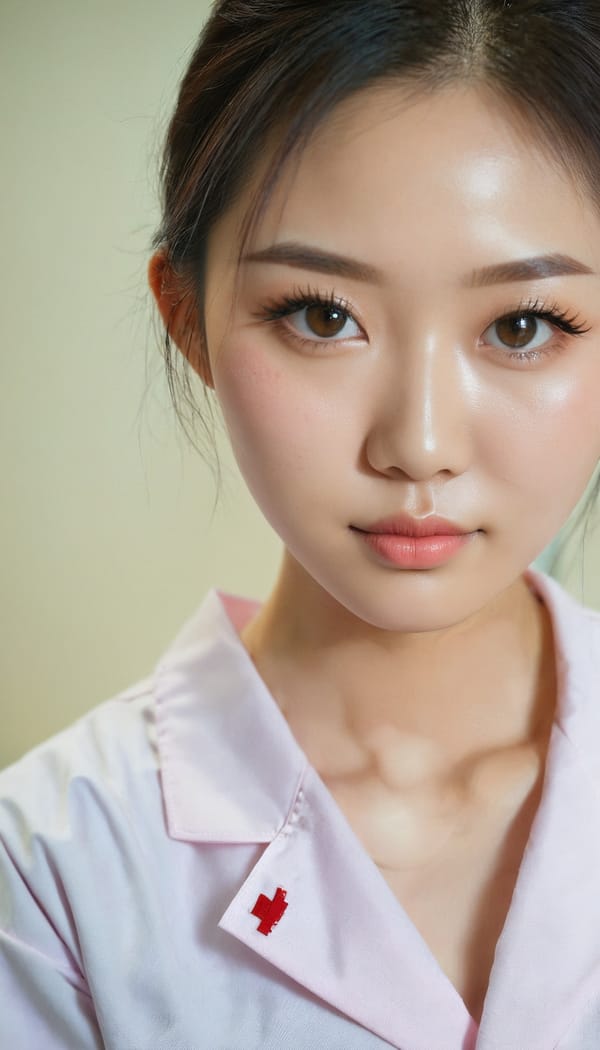 Tags: 21872187, SDXL
{"3": {"inputs": {"seed": 834915201285901, "steps": 32, "cfg": 7.93, "sampler_name": "dpmpp_2m", "scheduler": "karras", "denoise": 1.0, "model": ["27", 0], "positive": ["6", 0], "negative": ["7", 0], "latent_image": ["5", 0]}, "class_type": "KSampler"}, "4": {"inputs": {"ckpt_name": "juggernautxl.safetensors"}, "class_type": "CheckpointLoaderSimple"}, "5": {"inputs": {"width": 768, "height": 1344, "batch_size": 1}, "class_type": "EmptyLatentImage"}, "6": {"inputs": {"text": "25 year old girl, (chinese:0.99), (double eyelids:1.04), (seductive pose:1.03), (detailed face:0.96), (temptress:1.01), (beautiful eyes:1.10), (slim:1.09), (cute:1.09), (eyelashes:1.06), (sexy lips:0.98), (idol:0.97), (seductive facial expression:1.08), (pale skin:1.14), (blush:0.98), (on all fours:1.06), (spreading ass cheeks:1.09), (from behind:0.95), (backboob:1.02), (nurse in uniform:1.09) working in a hospital ward, (soft lighting:1.00), (portra:1.04), (RAW:1.02), (film:1.06), (detailed skin:1.05), (textured skin:1.00), (candid cinema:1.00), (skin fuzz:1.09), (natural looking skin:1.08)", "clip": ["27", 1]}, "class_type": "CLIPTextEncode"}, "7": {"inputs": {"text": "(bad hands:1.07), (low resolution:1.14), (open mouth:1.06), (worst quality:1.08), (watermark:1.08), (distorted:1.05), (twisted:1.11)", "clip": ["27", 1]}, "class_type": "CLIPTextEncode"}, "8": {"inputs": {"samples": ["3", 0], "vae": ["4", 2]}, "class_type": "VAEDecode"}, "25": {"inputs": {"lora_name": "nudify_xl.safetensors", "strength_model": 0.2, "strength_clip": 0.12, "model": ["4", 0], "clip": ["4", 1]}, "class_type": "LoraLoader"}, "26": {"inputs": {"lora_name": "shirtlift_SDXL_v2.safetensors", "strength_model": 0.02, "strength_clip": 0.04, "model": ["25", 0], "clip": ["25", 1]}, "class_type": "LoraLoader"}, "27": {"inputs": {"lora_name": "PerfectEyesXL.safetensors", "strength_model": 0.01, "strength_clip": 0.19, "model": ["26", 0], "clip": ["26", 1]}, "class_type": "LoraLoader"}, "30": {"inputs": {"model_name": "4x_NMKD-Superscale-SP_178000_G.pth"}, "class_type": "UpscaleModelLoader"}, "31": {"inputs": {"upscale_model": ["30", 0], "image": ["8", 0]}, "class_type": "ImageUpscaleWithModel"}, "32": {"inputs": {"upscale_method": "lanczos", "scale_by": 0.5, "image": ["31", 0]}, "class_type": "ImageScaleBy"}, "33": {"inputs": {"pixels": ["32", 0], "vae": ["4", 2]}, "class_type": "VAEEncode"}, "34": {"inputs": {"seed": 834915201285901, "steps": 32, "cfg": 7.93, "sampler_name": "dpmpp_2m", "scheduler": "karras", "denoise": 0.3, "model": ["27", 0], "positive": ["6", 0], "negative": ["7", 0], "latent_image": ["33", 0]}, "class_type": "KSampler"}, "36": {"inputs": {"samples": ["34", 0], "vae": ["4", 2]}, "class_type": "VAEDecode"}, "39": {"inputs": {"filename_prefix": "comfyapi-1730359104474", "images": ["36", 0]}, "class_type": "SaveImage"}}