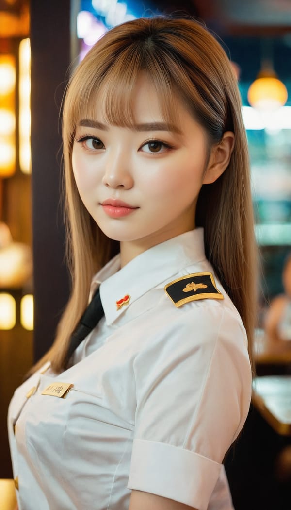 Tags: 21872187, SDXL
{"3": {"inputs": {"seed": 708588204452721, "steps": 32, "cfg": 5.87, "sampler_name": "dpmpp_2m", "scheduler": "karras", "denoise": 1.0, "model": ["27", 0], "positive": ["6", 0], "negative": ["7", 0], "latent_image": ["5", 0]}, "class_type": "KSampler"}, "4": {"inputs": {"ckpt_name": "juggernautxl.safetensors"}, "class_type": "CheckpointLoaderSimple"}, "5": {"inputs": {"width": 768, "height": 1344, "batch_size": 1}, "class_type": "EmptyLatentImage"}, "6": {"inputs": {"text": "18 year old girl, (ukrainian:0.97), (chinese:1.04), (taiwanese:1.07), (irish:1.11), (sexy lips:1.04), (double eyelids:0.95), (slim:1.00), (cute:0.99), (seductive pose:1.12), (detailed face:1.04), (eyelashes:0.96), (blush:1.06), (pale skin:1.10), (seductive facial expression:1.06), (idol:1.02), (temptress:0.96), (beautiful eyes:1.03), (perky ass:0.96), (exposed ass:1.04), (looking back:0.99), (sexy ass:1.07), (thigh gap:0.96), (a waitress in uniform:1.11) working at a restaurant, (soft lighting:1.02), (candid cinema:1.00), (portra:1.07), (skin fuzz:1.05), (natural looking skin:1.03), (detailed skin:1.07), (textured skin:1.01), (film:1.00), (RAW:1.05)", "clip": ["27", 1]}, "class_type": "CLIPTextEncode"}, "7": {"inputs": {"text": "(distorted:1.08), (twisted:1.06), (open mouth:1.07), (low resolution:1.12), (bad hands:1.09), (watermark:1.06), (worst quality:1.10)", "clip": ["27", 1]}, "class_type": "CLIPTextEncode"}, "8": {"inputs": {"samples": ["3", 0], "vae": ["4", 2]}, "class_type": "VAEDecode"}, "25": {"inputs": {"lora_name": "nudify_xl.safetensors", "strength_model": 0.29, "strength_clip": 0.37, "model": ["4", 0], "clip": ["4", 1]}, "class_type": "LoraLoader"}, "26": {"inputs": {"lora_name": "shirtlift_SDXL_v2.safetensors", "strength_model": 0.15, "strength_clip": 0.14, "model": ["25", 0], "clip": ["25", 1]}, "class_type": "LoraLoader"}, "27": {"inputs": {"lora_name": "PerfectEyesXL.safetensors", "strength_model": 0.0, "strength_clip": 0.15, "model": ["26", 0], "clip": ["26", 1]}, "class_type": "LoraLoader"}, "30": {"inputs": {"model_name": "4x_NMKD-Superscale-SP_178000_G.pth"}, "class_type": "UpscaleModelLoader"}, "31": {"inputs": {"upscale_model": ["30", 0], "image": ["8", 0]}, "class_type": "ImageUpscaleWithModel"}, "32": {"inputs": {"upscale_method": "lanczos", "scale_by": 0.5, "image": ["31", 0]}, "class_type": "ImageScaleBy"}, "33": {"inputs": {"pixels": ["32", 0], "vae": ["4", 2]}, "class_type": "VAEEncode"}, "34": {"inputs": {"seed": 708588204452721, "steps": 32, "cfg": 5.87, "sampler_name": "dpmpp_2m", "scheduler": "karras", "denoise": 0.3, "model": ["27", 0], "positive": ["6", 0], "negative": ["7", 0], "latent_image": ["33", 0]}, "class_type": "KSampler"}, "36": {"inputs": {"samples": ["34", 0], "vae": ["4", 2]}, "class_type": "VAEDecode"}, "39": {"inputs": {"filename_prefix": "comfyapi-1724577570728", "images": ["36", 0]}, "class_type": "SaveImage"}}