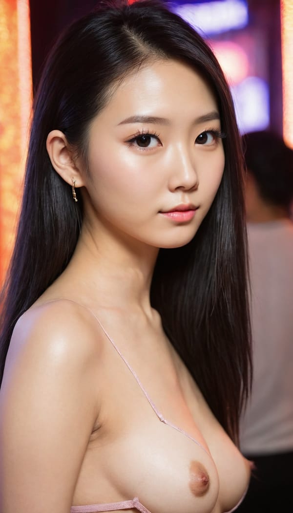 Tags: 21872187, SDXL
{"3": {"inputs": {"seed": 102757714625117, "steps": 64, "cfg": 5.68, "sampler_name": "dpmpp_2m", "scheduler": "karras", "denoise": 1.0, "model": ["27", 0], "positive": ["6", 0], "negative": ["7", 0], "latent_image": ["5", 0]}, "class_type": "KSampler"}, "4": {"inputs": {"ckpt_name": "juggernautXL_v8Rundiffusion.safetensors"}, "class_type": "CheckpointLoaderSimple"}, "5": {"inputs": {"width": 768, "height": 1344, "batch_size": 1}, "class_type": "EmptyLatentImage"}, "6": {"inputs": {"text": "27 year old girl, (taiwanese:1.13), (slim:1.12), (beautiful eyes:1.13), (sexy lips:1.00), (seductive facial expression:1.13), (eyelashes:1.10), (detailed face:1.10), (blush:0.95), (pale skin:1.06), (temptress:1.03), (idol:1.08), (cute:1.10), (seductive pose:1.08), (double eyelids:1.07), (perky ass:1.05), (exposed ass:1.12), (looking back:1.04), (sexy ass:0.96), (thigh gap:1.00), (a pole dancer:1.08) at a night club, (candid cinema:1.06), (skin fuzz:1.04), (detailed skin:1.06), (textured skin:1.09), (film:1.08), (natural looking skin:1.08), (portra:1.09), (RAW:1.02), (soft lighting:1.00)", "clip": ["27", 1]}, "class_type": "CLIPTextEncode"}, "7": {"inputs": {"text": "(twisted:1.08), (low resolution:1.11), (worst quality:1.07), (bad hands:1.05), (watermark:1.10), (open mouth:1.06), (distorted:1.06)", "clip": ["27", 1]}, "class_type": "CLIPTextEncode"}, "8": {"inputs": {"samples": ["3", 0], "vae": ["4", 2]}, "class_type": "VAEDecode"}, "25": {"inputs": {"lora_name": "nudify_xl.safetensors", "strength_model": 0.02, "strength_clip": 0.11, "model": ["4", 0], "clip": ["4", 1]}, "class_type": "LoraLoader"}, "26": {"inputs": {"lora_name": "shirtlift_SDXL_v2.safetensors", "strength_model": 0.1, "strength_clip": 0.0, "model": ["25", 0], "clip": ["25", 1]}, "class_type": "LoraLoader"}, "27": {"inputs": {"lora_name": "PerfectEyesXL.safetensors", "strength_model": 0.09, "strength_clip": 0.02, "model": ["26", 0], "clip": ["26", 1]}, "class_type": "LoraLoader"}, "30": {"inputs": {"model_name": "4x_NMKD-Superscale-SP_178000_G.pth"}, "class_type": "UpscaleModelLoader"}, "31": {"inputs": {"upscale_model": ["30", 0], "image": ["8", 0]}, "class_type": "ImageUpscaleWithModel"}, "32": {"inputs": {"upscale_method": "lanczos", "scale_by": 0.5, "image": ["31", 0]}, "class_type": "ImageScaleBy"}, "33": {"inputs": {"pixels": ["32", 0], "vae": ["4", 2]}, "class_type": "VAEEncode"}, "34": {"inputs": {"seed": 102757714625117, "steps": 64, "cfg": 5.68, "sampler_name": "dpmpp_2m", "scheduler": "karras", "denoise": 0.3, "model": ["27", 0], "positive": ["6", 0], "negative": ["7", 0], "latent_image": ["33", 0]}, "class_type": "KSampler"}, "36": {"inputs": {"samples": ["34", 0], "vae": ["4", 2]}, "class_type": "VAEDecode"}, "39": {"inputs": {"filename_prefix": "comfyapi-1708219437910", "images": ["36", 0]}, "class_type": "SaveImage"}}