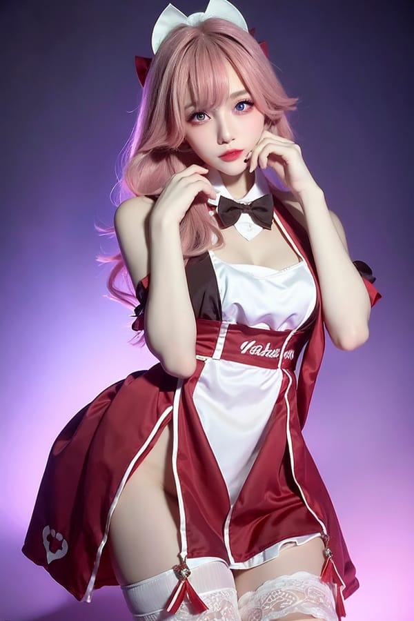 Tags: 21872187
<lora:taiwanDollLikeness_v20:0.59>, <lora:YaeMiko_Test:0.67>, (ukrainian:1.04), maid cafe, stockings, (maid costume:1.20), choker, bowtie, headband, (pleated skirt:0.97), (seductive pose:0.99), extremely detailed eyes, extremely detailed face, cute, (photorealistic:1.14), sexy lips, seductive smile, double eyelids, 4K, best quality, 1girl, solo
Negative prompt: sketches, paintings, black and white, fat, (worst quality:2.01)
Steps: 32, Sampler: DPM++ 2M Karras, CFG scale: 6.27, Seed: 4049544251, Size: 512x768, Model hash: fc2511737a, Model: chilloutmix_NiPrunedFp32Fix, Seed resize from: -1x-1, Denoising strength: 0.3, Version: v1.2.1, Hires upscale: 2.0, Hires steps: 16, Hires upscaler: ESRGAN_4x