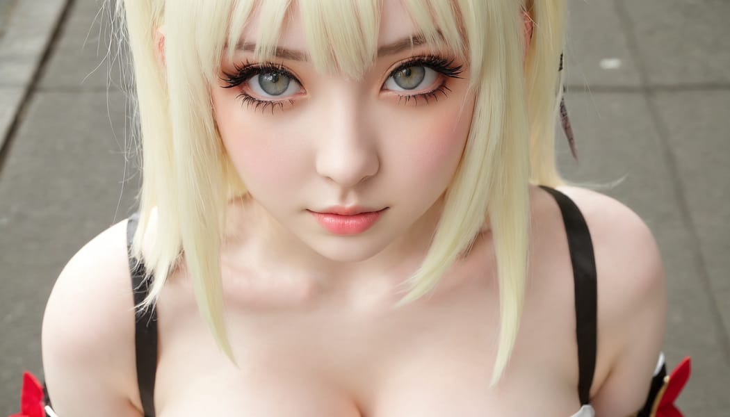 Tags: 21872187, SDXL
{"3": {"inputs": {"seed": 313456261243579, "steps": 64, "cfg": 5.67, "sampler_name": "dpmpp_2m", "scheduler": "karras", "denoise": 1.0, "model": ["27", 0], "positive": ["6", 0], "negative": ["7", 0], "latent_image": ["5", 0]}, "class_type": "KSampler"}, "4": {"inputs": {"ckpt_name": "juggernautxl.safetensors"}, "class_type": "CheckpointLoaderSimple"}, "5": {"inputs": {"width": 1344, "height": 768, "batch_size": 1}, "class_type": "EmptyLatentImage"}, "6": {"inputs": {"text": "21 year old girl, (blush:1.14), (temptress:1.12), (seductive pose:1.04), (sexy lips:1.05), (seductive facial expression:1.11), (pale skin:1.06), (slim:1.09), (beautiful eyes:1.11), (double eyelids:1.04), (cute:0.95), (detailed face:0.96), (eyelashes:1.00), (in a seductive pose:0.96), (large perky breasts:1.03), (cleavage:1.07), (thigh gap:1.09), (in a cosplay:1.14) at comiket posing for camera, (candid cinema:1.08), (film:1.05), (skin fuzz:1.06), (RAW:1.03), (soft lighting:1.01), (textured skin:1.06), (portra:1.03), (detailed skin:1.03), (natural looking skin:1.04)", "clip": ["27", 1]}, "class_type": "CLIPTextEncode"}, "7": {"inputs": {"text": "(worst quality:1.05), (bad hands:1.10), (low resolution:1.06), (watermark:1.10), (twisted:1.06), (open mouth:1.09), (distorted:1.10)", "clip": ["27", 1]}, "class_type": "CLIPTextEncode"}, "8": {"inputs": {"samples": ["3", 0], "vae": ["4", 2]}, "class_type": "VAEDecode"}, "25": {"inputs": {"lora_name": "nudify_xl.safetensors", "strength_model": 0.14, "strength_clip": 0.18, "model": ["4", 0], "clip": ["4", 1]}, "class_type": "LoraLoader"}, "26": {"inputs": {"lora_name": "shirtlift_SDXL_v2.safetensors", "strength_model": 0.05, "strength_clip": 0.07, "model": ["25", 0], "clip": ["25", 1]}, "class_type": "LoraLoader"}, "27": {"inputs": {"lora_name": "PerfectEyesXL.safetensors", "strength_model": 0.08, "strength_clip": 0.08, "model": ["26", 0], "clip": ["26", 1]}, "class_type": "LoraLoader"}, "30": {"inputs": {"model_name": "4x_NMKD-Superscale-SP_178000_G.pth"}, "class_type": "UpscaleModelLoader"}, "31": {"inputs": {"upscale_model": ["30", 0], "image": ["8", 0]}, "class_type": "ImageUpscaleWithModel"}, "32": {"inputs": {"upscale_method": "lanczos", "scale_by": 0.5, "image": ["31", 0]}, "class_type": "ImageScaleBy"}, "33": {"inputs": {"pixels": ["32", 0], "vae": ["4", 2]}, "class_type": "VAEEncode"}, "34": {"inputs": {"seed": 313456261243579, "steps": 64, "cfg": 5.67, "sampler_name": "dpmpp_2m", "scheduler": "karras", "denoise": 0.3, "model": ["27", 0], "positive": ["6", 0], "negative": ["7", 0], "latent_image": ["33", 0]}, "class_type": "KSampler"}, "36": {"inputs": {"samples": ["34", 0], "vae": ["4", 2]}, "class_type": "VAEDecode"}, "39": {"inputs": {"filename_prefix": "comfyapi-1716070854511", "images": ["36", 0]}, "class_type": "SaveImage"}}